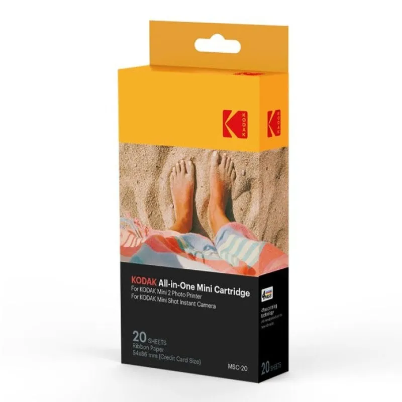 Carta sostitutiva Kodak MSC20 All-in-One MC 54x86 mm 20 fogli per stampante Mini 2 - immagine 1