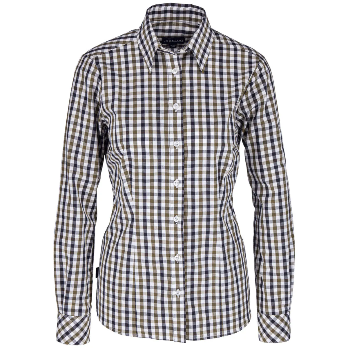JOBELINE Camicetta Bailey maniche lunghe; Taglia 40; nero/bianco/marrone - immagine 1