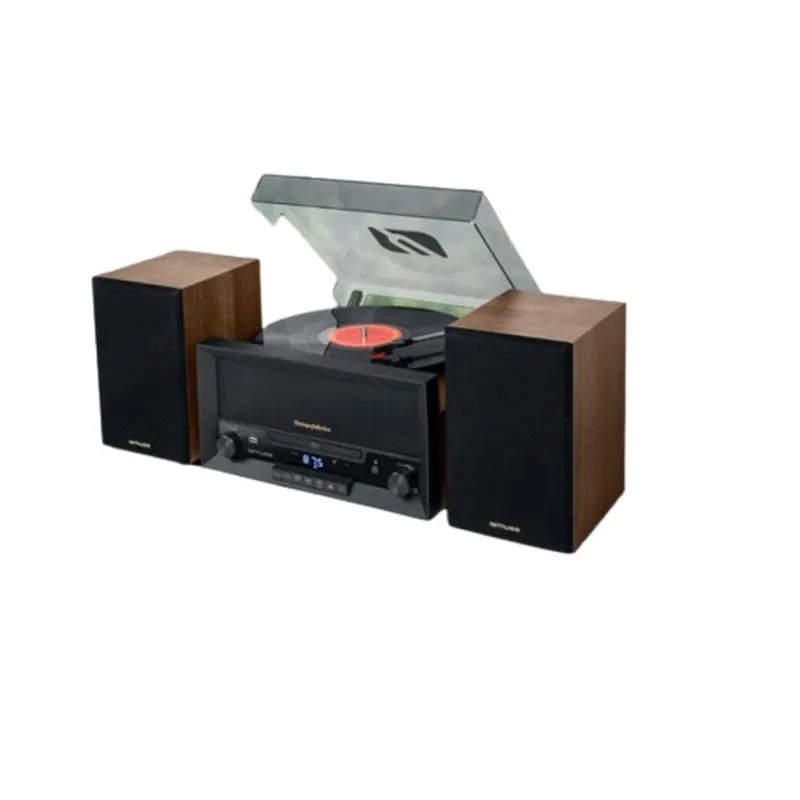 Giradischi Muse MT120MB 20 W RMS Bluetooth AUX CD MP3 USB FM - immagine 1