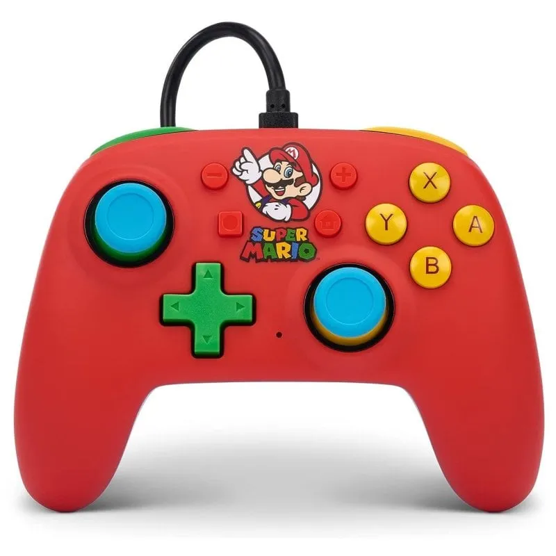 Alimenta un controller Mario Medley Nano con cavo rosso per Nintendo Switch - immagine 1