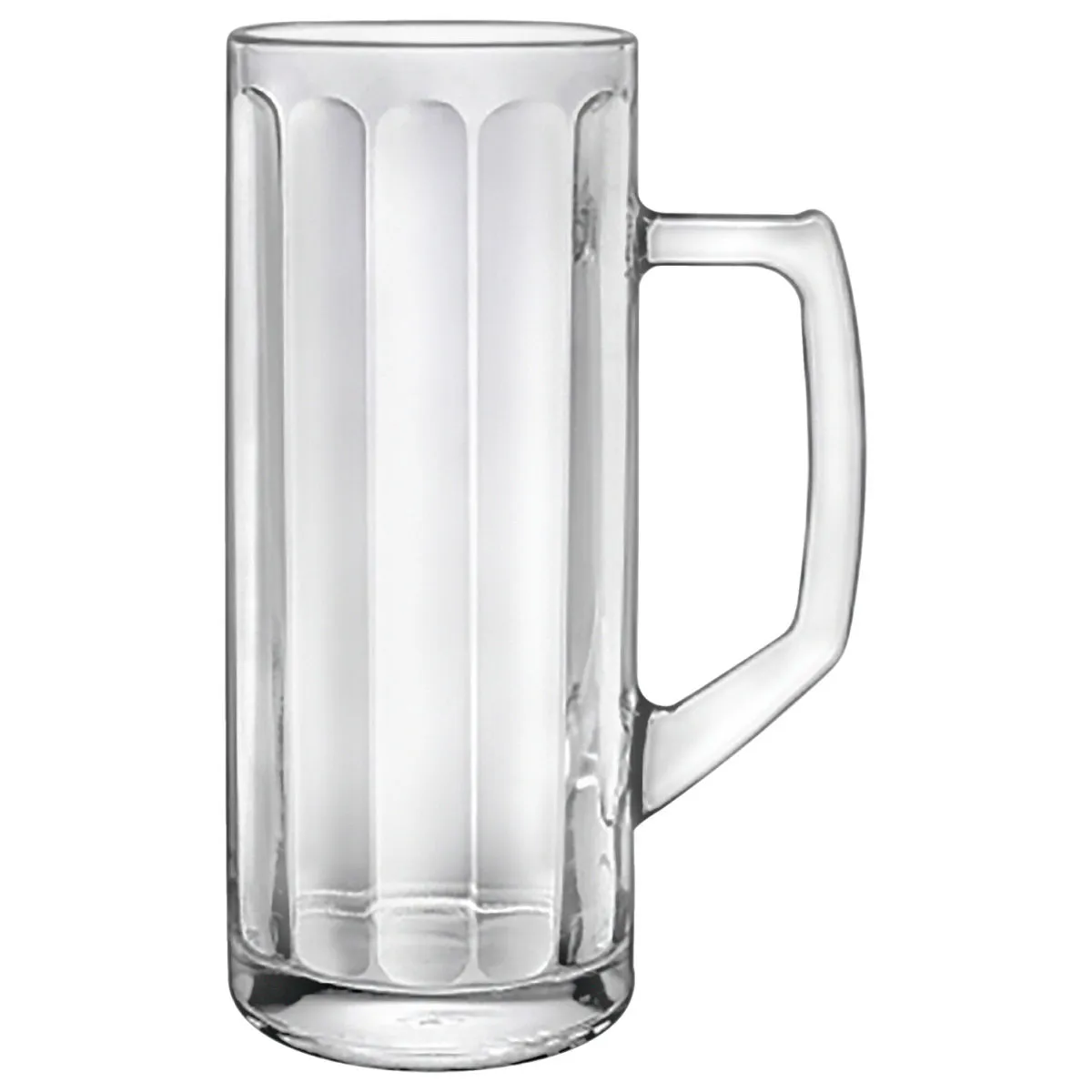 6x Borgonovo Boccale Reno Ottica con marcatura; 495 ml, 7.3x17.5 cm (ØxH); trasparente; 0.4 l Segno di riempimento, 6 pz. / Pacco - immagine 1