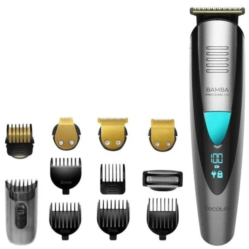 Tondeuse Multifunzione Cecotec Bamba PrecisionCare 5 in 1 Senza Filo 60 min Impermeabile 13 Regolazioni Pettini Ricarica Rapida - immagine 1