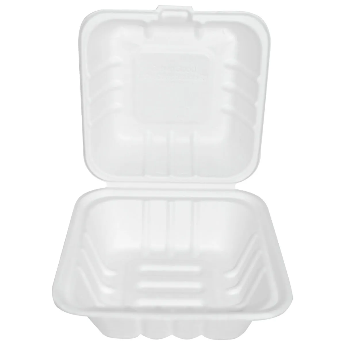 50x NATUREStar Scatola per hamburger in canna da zucchero Nature IV quadrata; 450 ml, 15x15x8 cm (LxLxH); bianco; quadrata; 50 pz. / Pacco - immagine 1