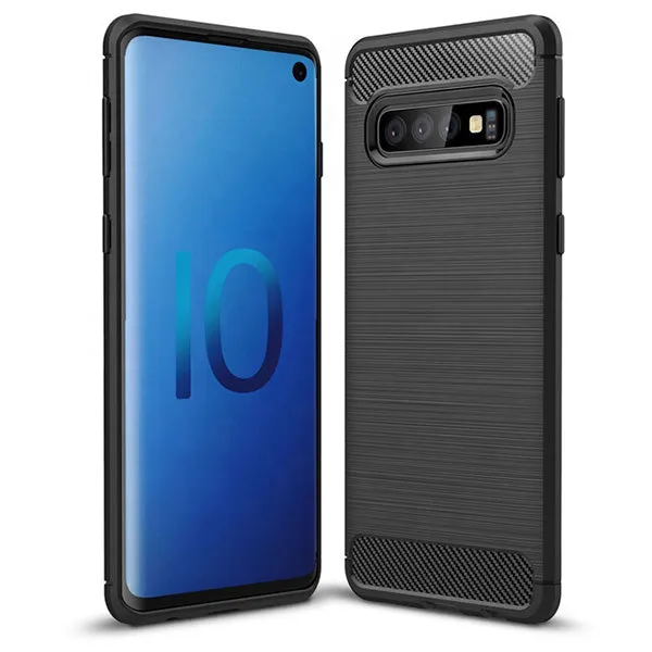 Custodia per Samsung Galaxy A50s A507 / A30s A307 / A50 A505, OEM, Carbonio, Nera - immagine 1