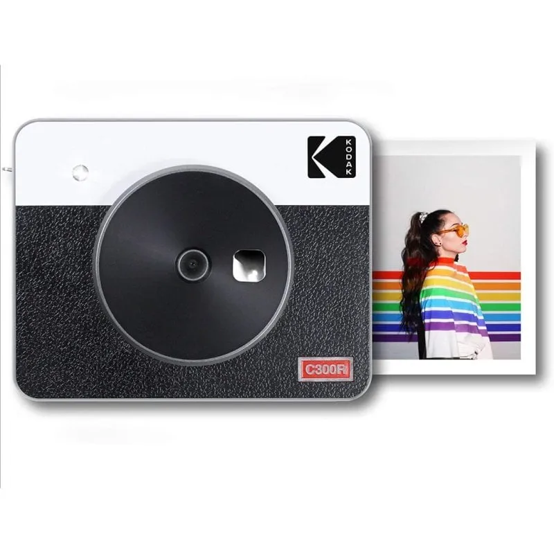 Fotocamera istantanea Kodak Mini Shot 3 retrò Bluetooth bianca - immagine 1