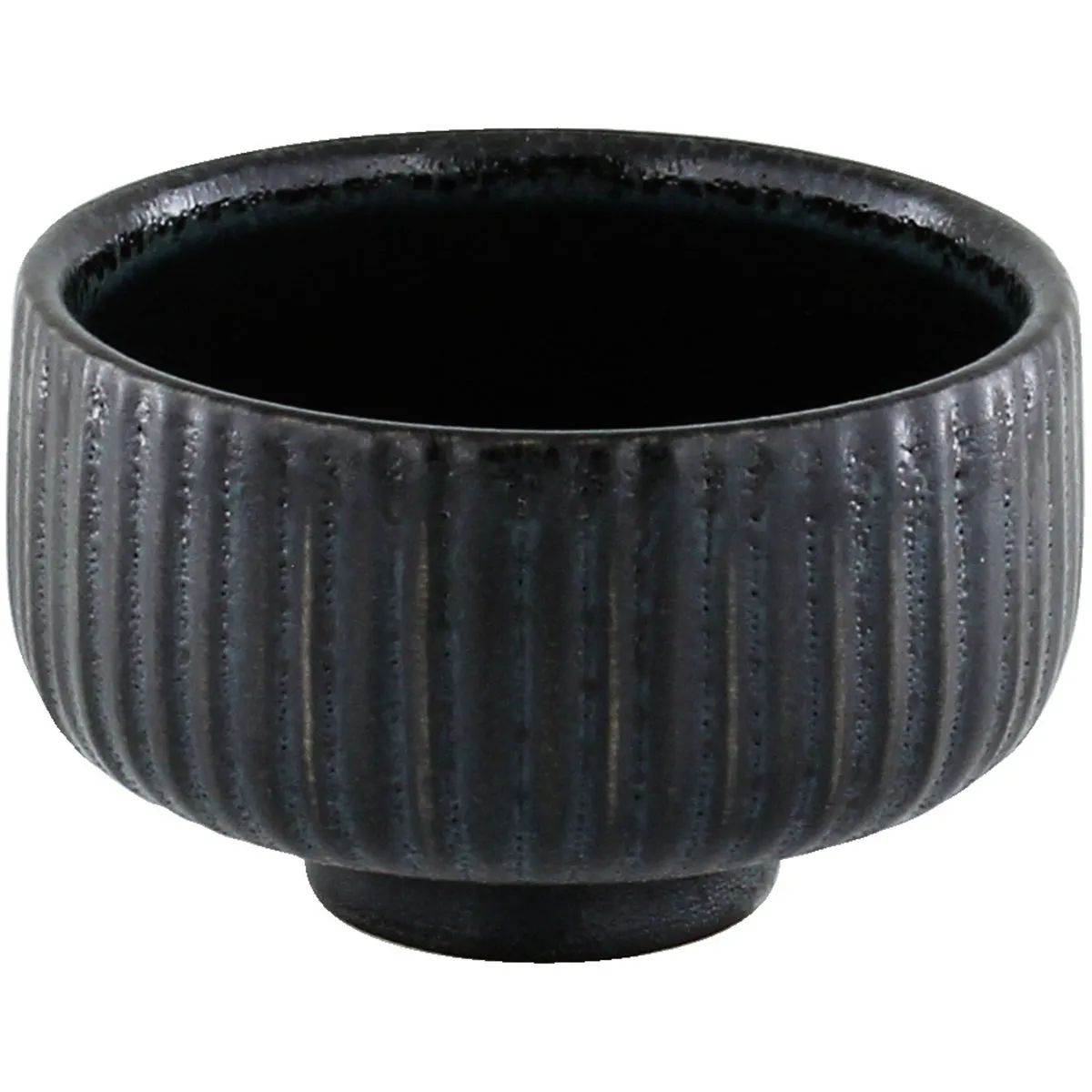 12x Playground Ciotola Nara con rilievo; 120 ml, 8x5 cm (ØxH); nero; 12 pz. / Pacco - immagine 1