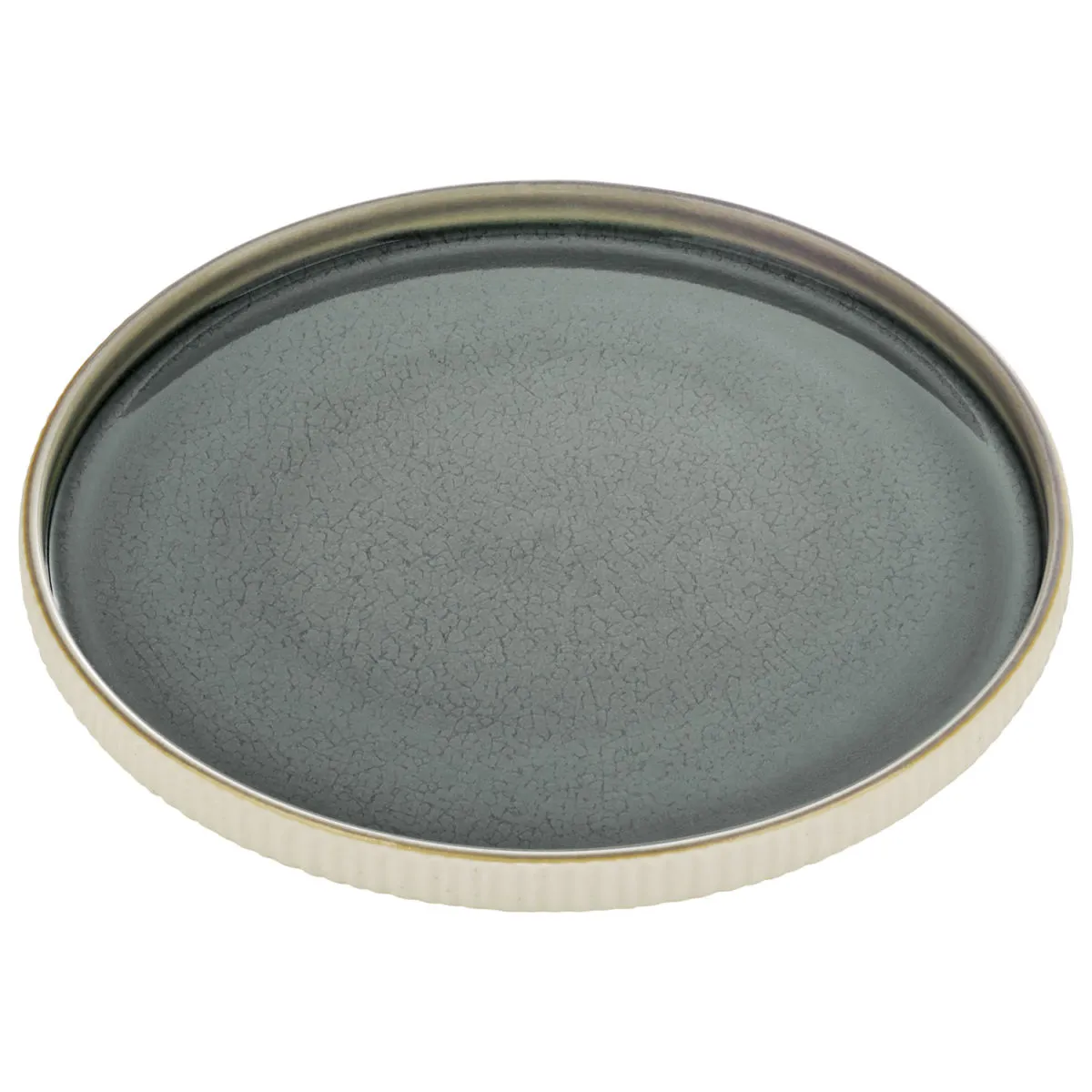 6x Playground Piatto piano Nara con bordo basso; 21x2.5 cm (ØxH); grigio; rotonda; 6 pz. / Pacco - immagine 1