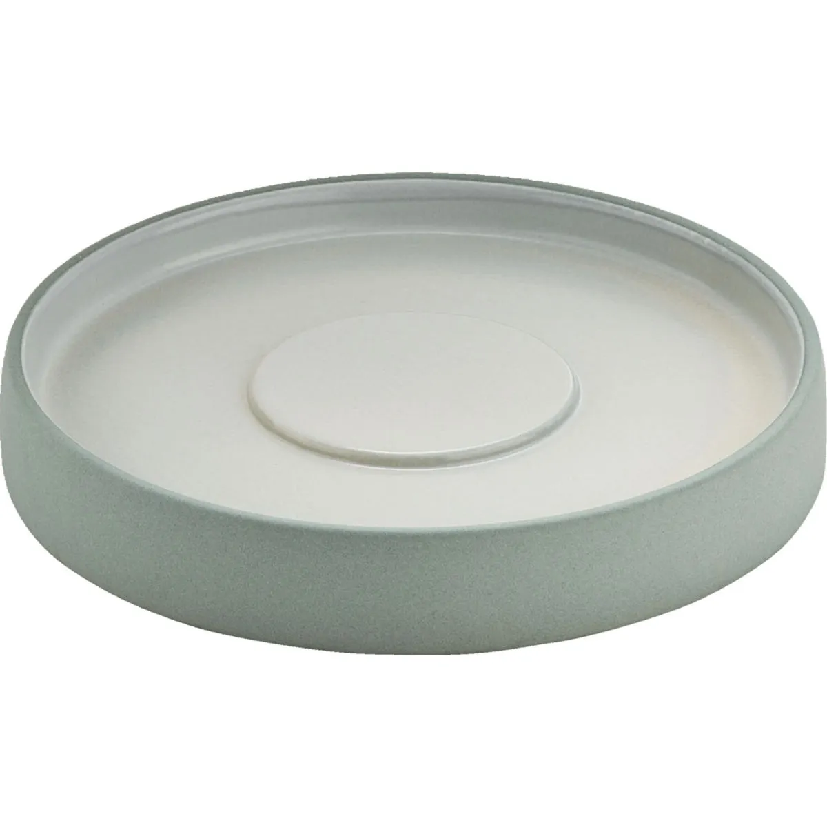 6x Playground Piattino sottotazza 2 in 1; 16x2.6 cm (ØxH); grigio/bianco; 6 pz. / Pacco - immagine 1
