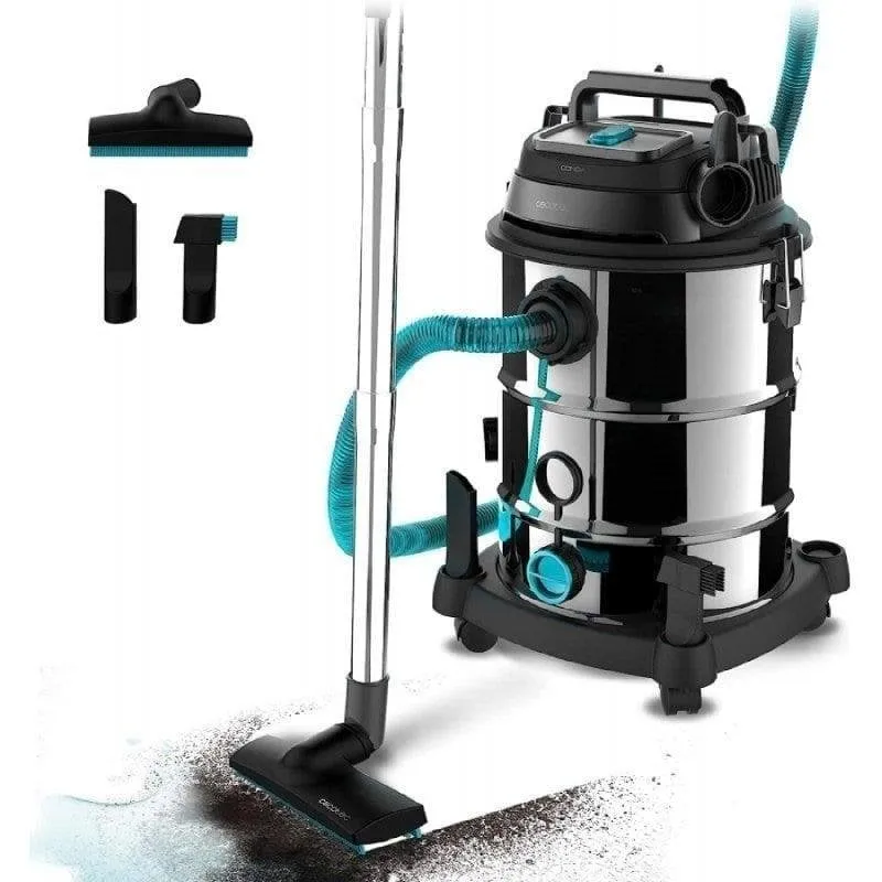 Bidone Aspiratutto Cecotec Conga Rockstar Wet & Dry Steel Pro 1600W 30L Filtro HEPA - immagine 1