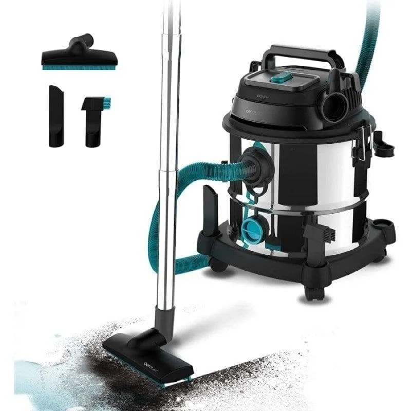 Bidone Aspiratutto Cecotec Conga Rockstar Wet & Dry Steel Max 1400W 20L Filtro HEPA - immagine 1