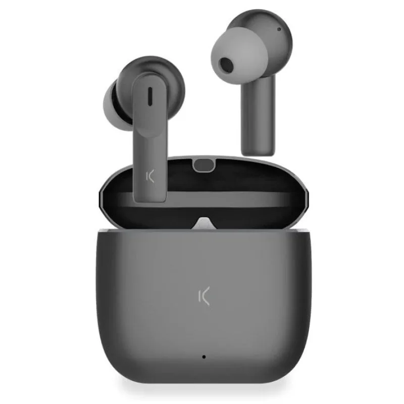 Cuffie wireless Ksix Meteor con custodia in metallo Touch Control Grigio - immagine 1