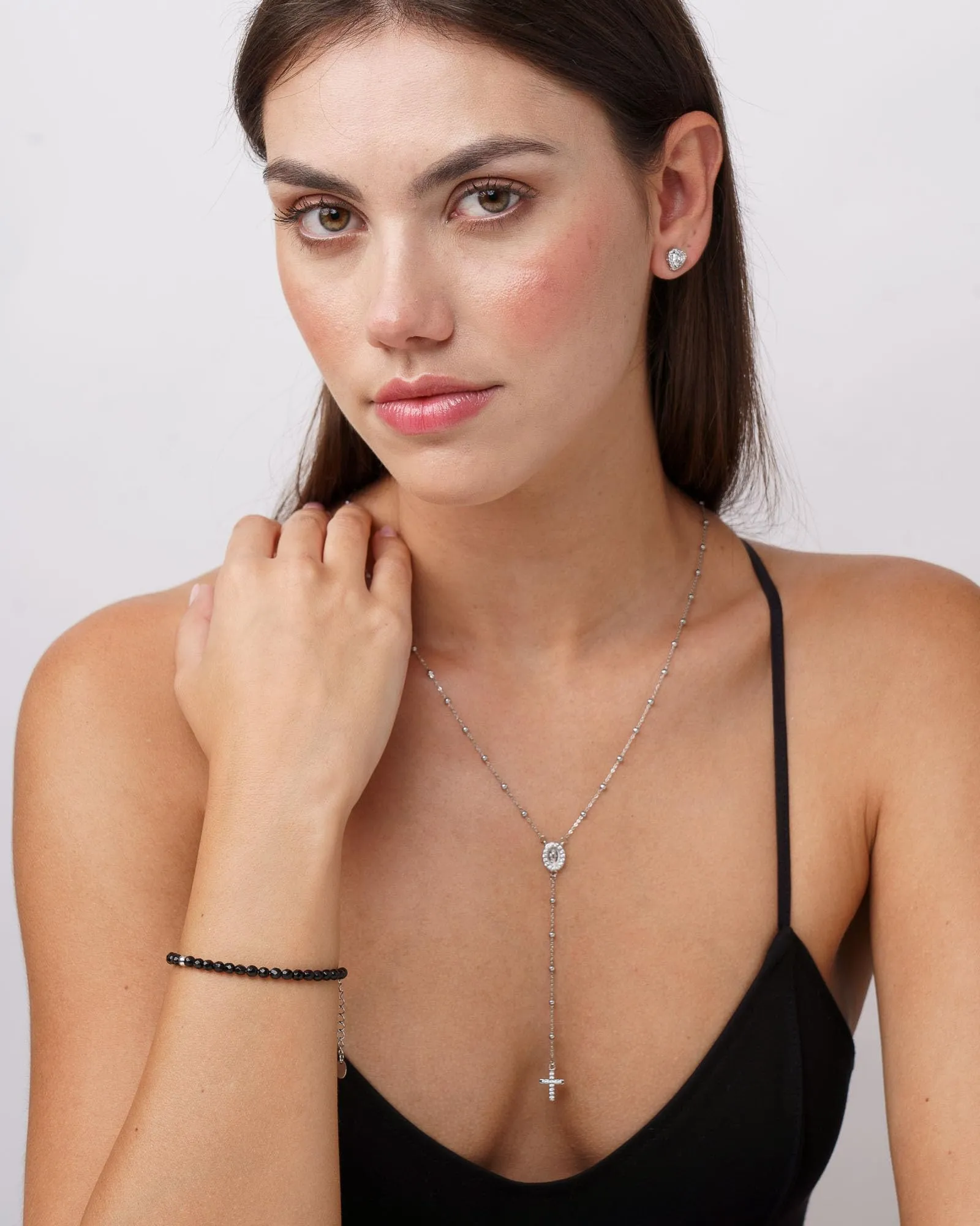 Dada Gioielli - Orecchini Argento 925 Cuore 8mm Punto Luce Con Zirconi Brillanti (Zircone Bianco) - immagine 9