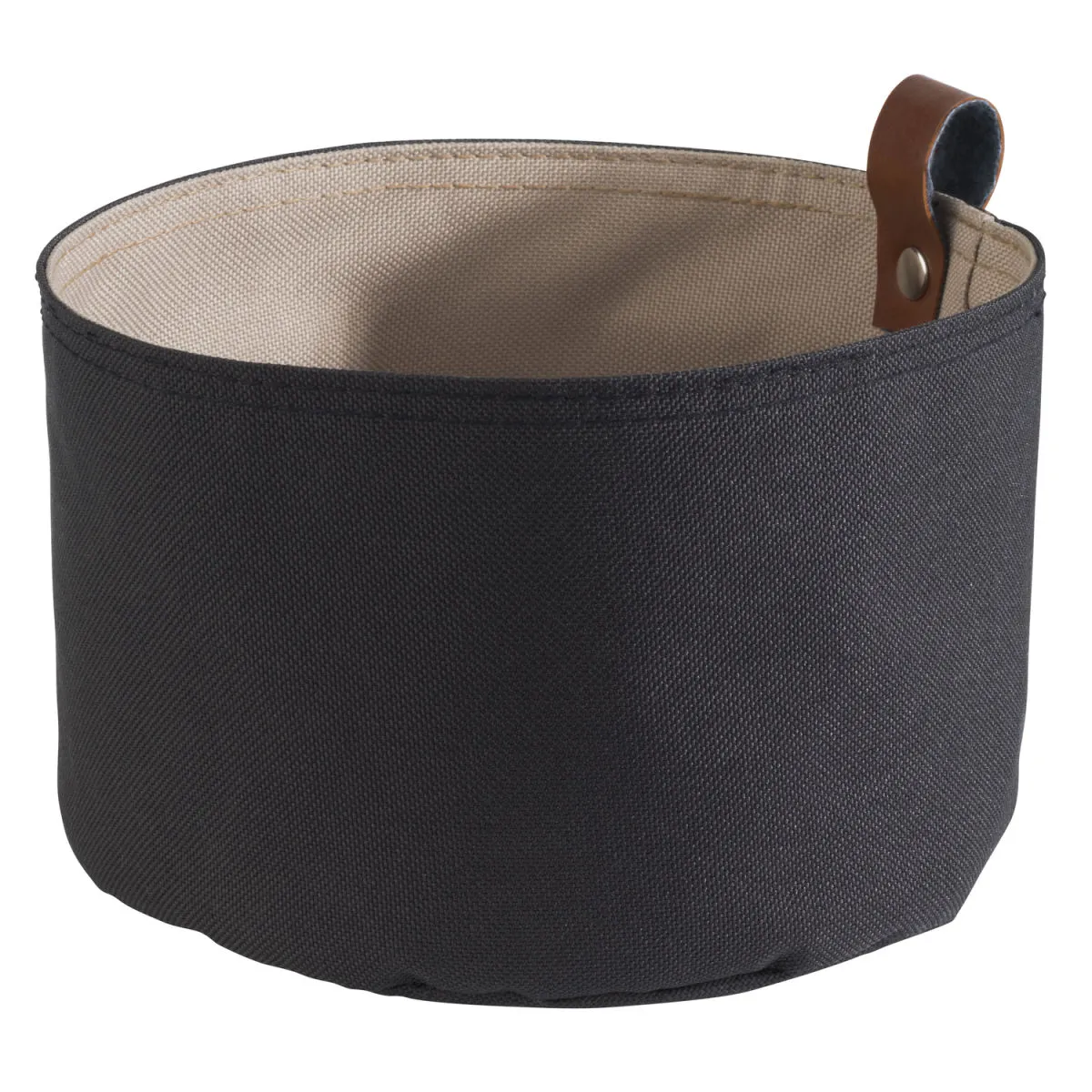 APS Sacchetto per pane rotondo; 17x11.5 cm (ØxH); grigio/beige; rotonda - immagine 1