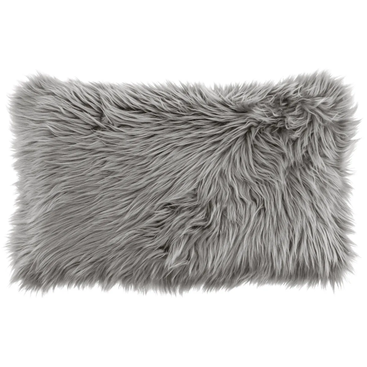 ERWIN M. Federa cuscino pelliccia Bergen rettangolare; 50x30 cm (LxL); grigio; rettangolare - immagine 1