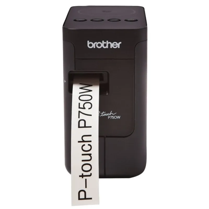 Brother PT-P750W stampante per etichette (CD) 180 x 180 DPI 30 mm/s Con cavo e senza cavo HSE/TZe Wi-Fi - immagine 1