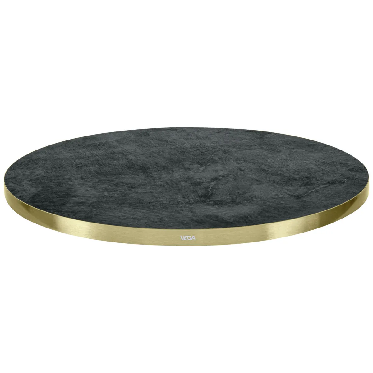 VEGA Piano per tavolo Marvani rotondo; 50x2.5 cm (ØxH); oro/nero; rotonda - immagine 1