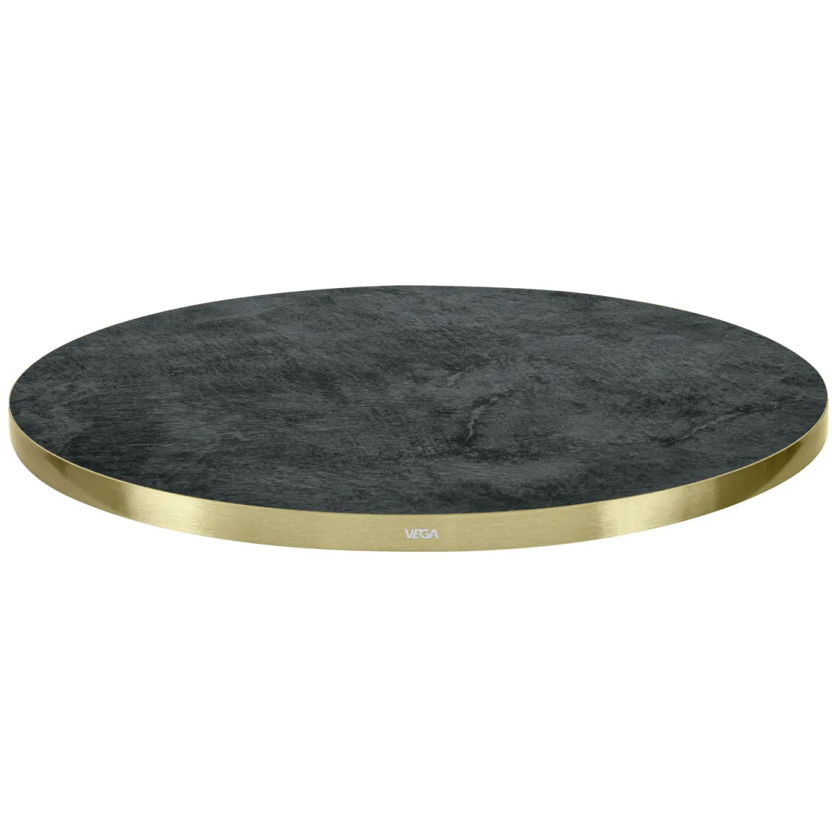 VEGA Piano per tavolo Marvani rotondo; 80x2.5 cm (ØxH); oro/nero; rotonda - immagine 1
