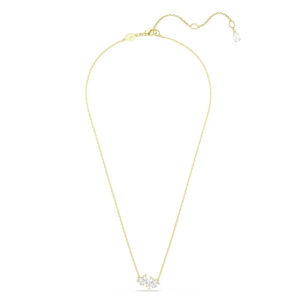 Swarovski Mesmera Collana, Gioiello Versatile per Occasioni Speciali con Zirconia, Forma a Cuore, Chiusura a Moschettone, Placcatura in Tonalità Oro, 38-45 cm, 0,9 x 1,6 cm - immagine 6