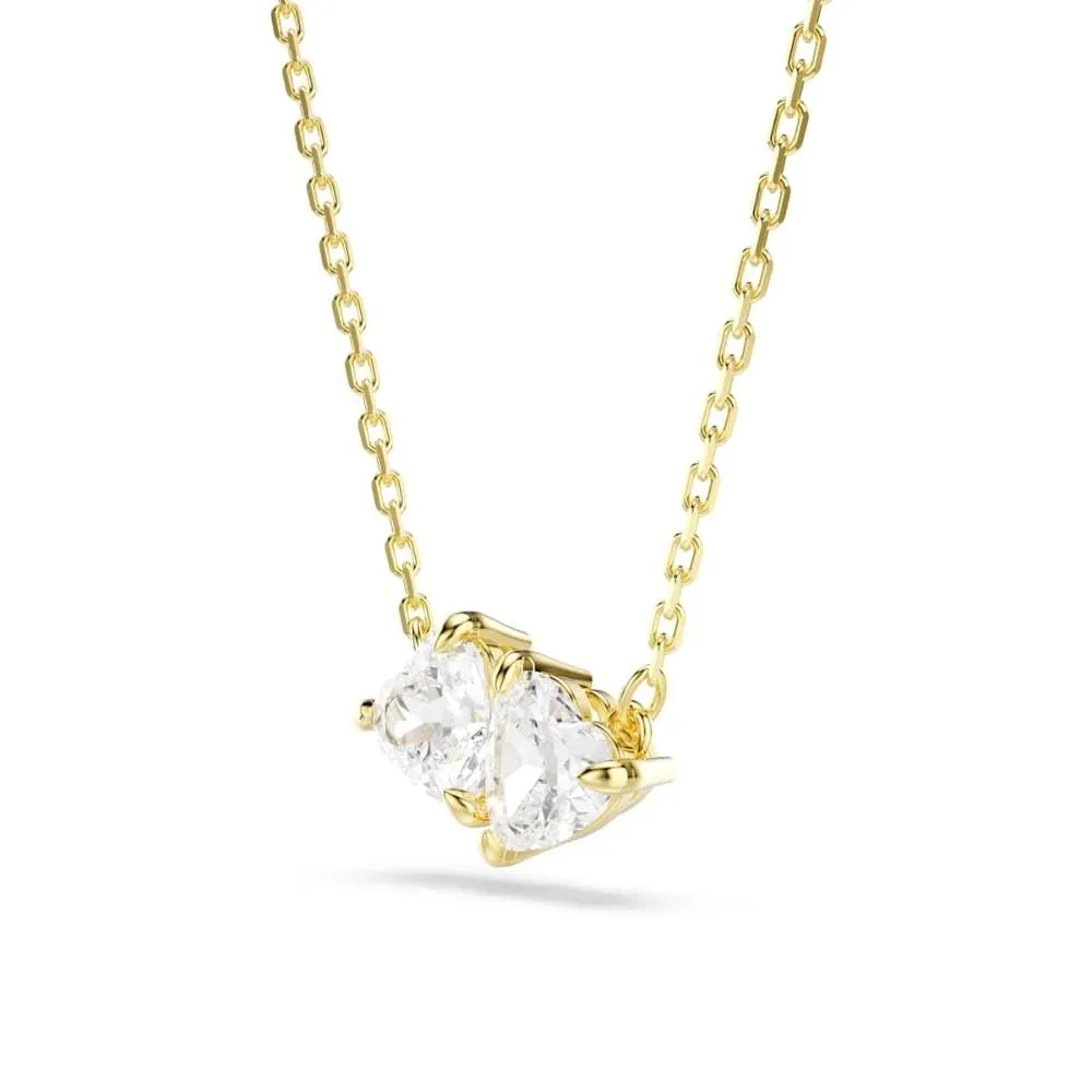 Swarovski Mesmera Collana, Gioiello Versatile per Occasioni Speciali con Zirconia, Forma a Cuore, Chiusura a Moschettone, Placcatura in Tonalità Oro, 38-45 cm, 0,9 x 1,6 cm - immagine 7
