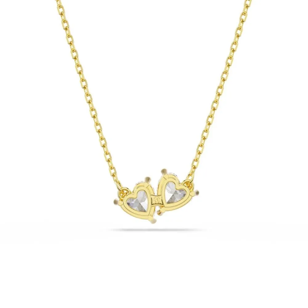 Swarovski Mesmera Collana, Gioiello Versatile per Occasioni Speciali con Zirconia, Forma a Cuore, Chiusura a Moschettone, Placcatura in Tonalità Oro, 38-45 cm, 0,9 x 1,6 cm - immagine 9