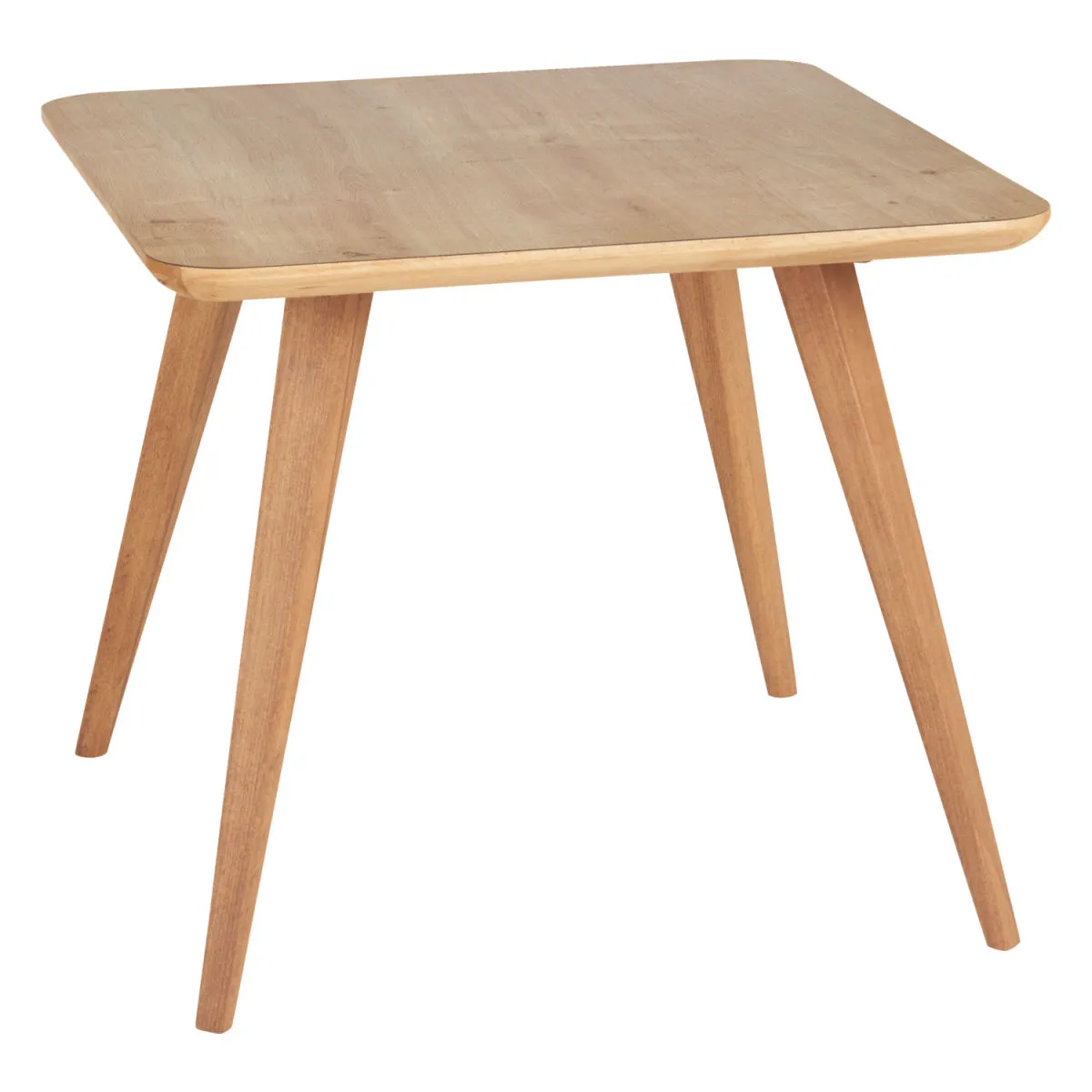 VEGA Tavolino Duneo rovere naturale; 55x55x45 cm (LxLxH); Piano tavolo quercia/naturale, struttura quercia/naturale; quadrata - immagine 1