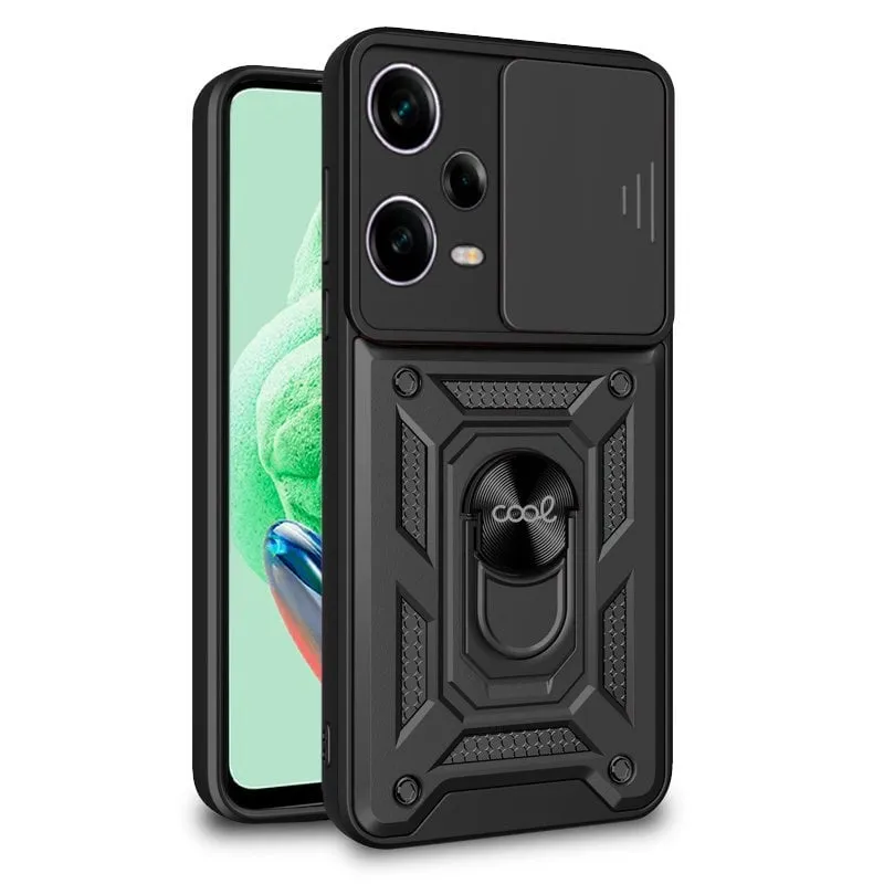 Custodia ad anello rigida nera fantastica per Xiaomi Redmi Note 12 5G/Poco X5 5G - immagine 1