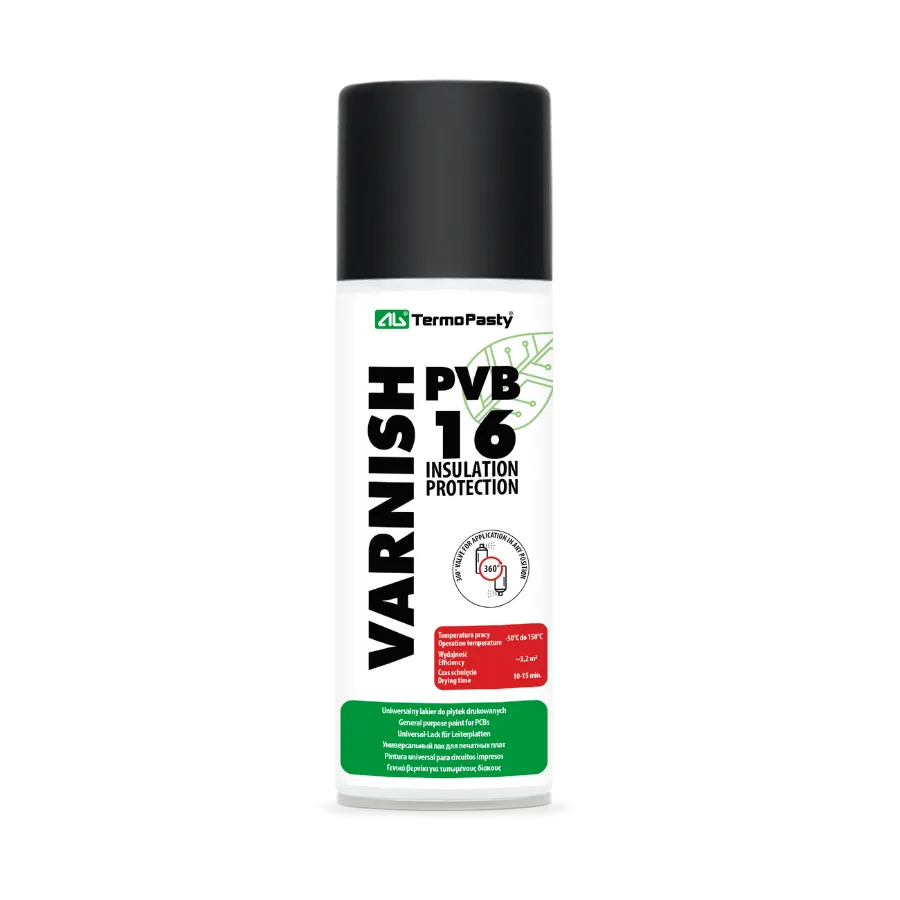 Spray Lac AG Termopasty Varnish PVB 16, 100ml, Trasparente ART.AGT-232 - immagine 1