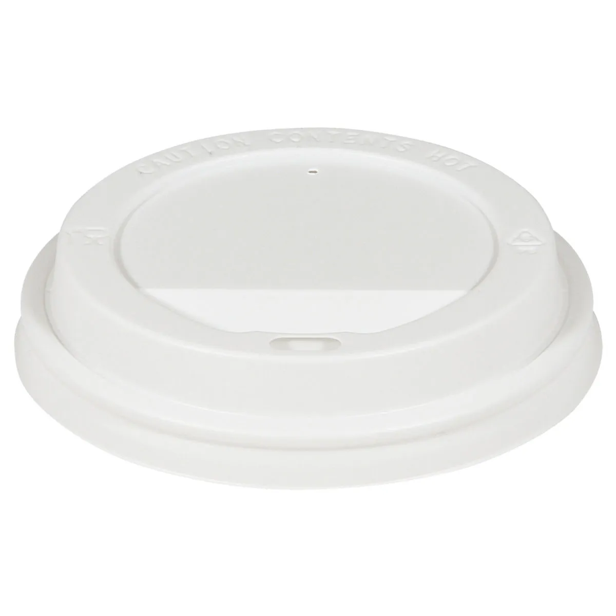 100x WIMEX Coperchio per bicchieri da asporto caffè americano; 9x1.8 cm (ØxH); bianco; 100 pz. / Pacco - immagine 1