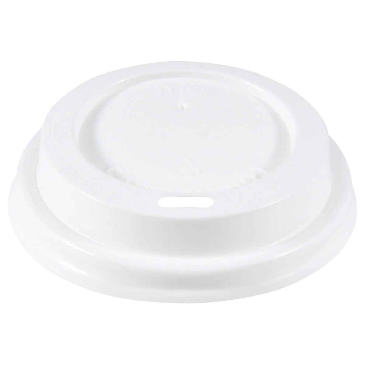 100x WIMEX Coperchio bicchieri da asporto Cappuccino; 7.3x1.8 cm (ØxH); bianco; 100 pz. / Pacco - immagine 1
