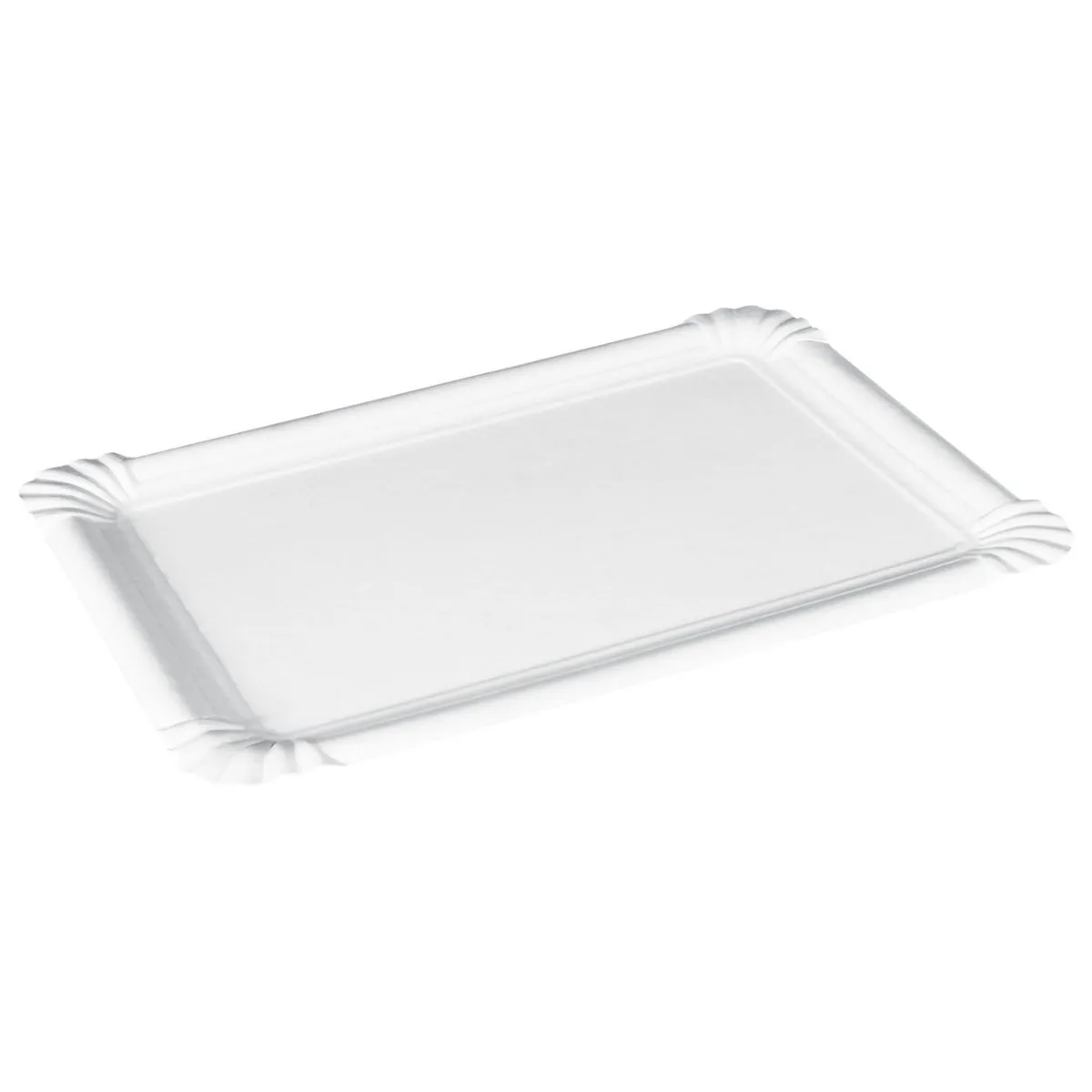250x WIMEX Vassoio Pasticceria cartone; 13x20 cm (LxL); bianco; rettangolare; 250 pz. / Pacco - immagine 1