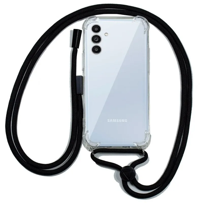 Fantastica custodia nera con cordino per Samsung Galaxy A13 5G/A04s - immagine 1