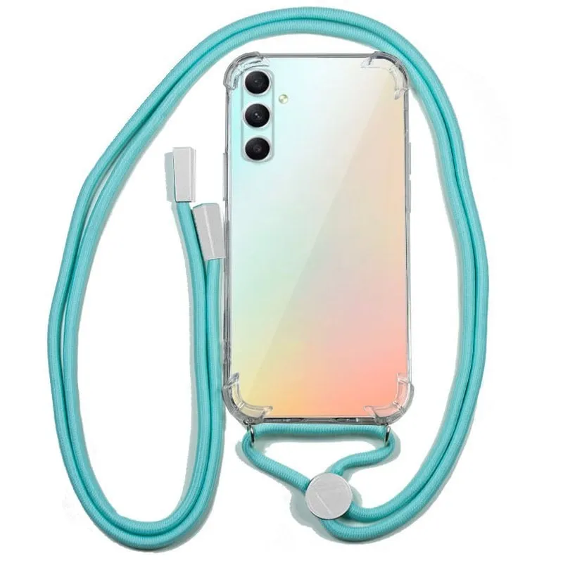 Fantastica custodia con cordino Celeste per Samsung Galaxy A34 5G - immagine 1