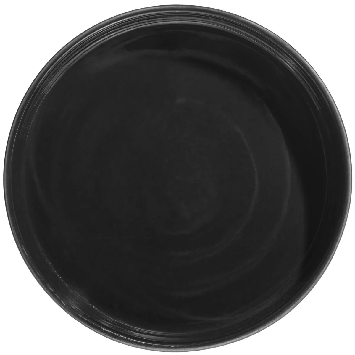 4x VEGA Piatto Skady con bordo alto; 750 ml, 20.5x4 cm (ØxH); nero; rotonda; 4 pz. / Pacco - immagine 1