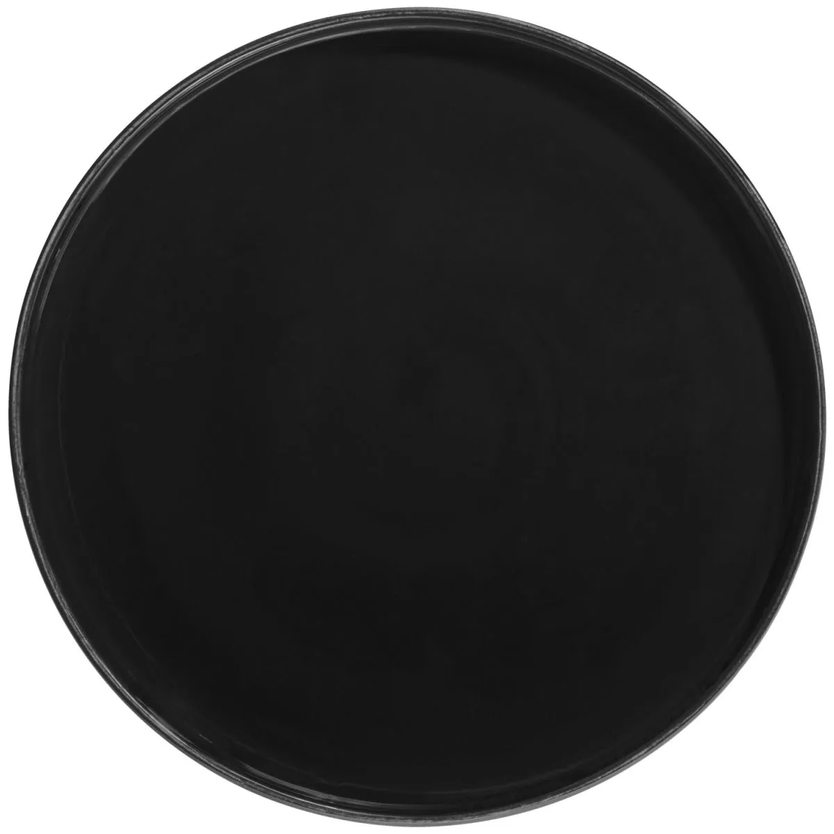 4x VEGA Piatto Skady con bordo basso; 26x2.5 cm (ØxH); nero; rotonda; 4 pz. / Pacco - immagine 1