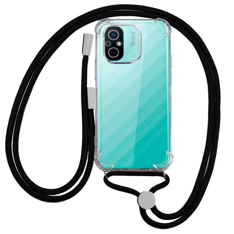 Raffinata custodia in cavo nero per Xiaomi Redmi 12C - immagine 1