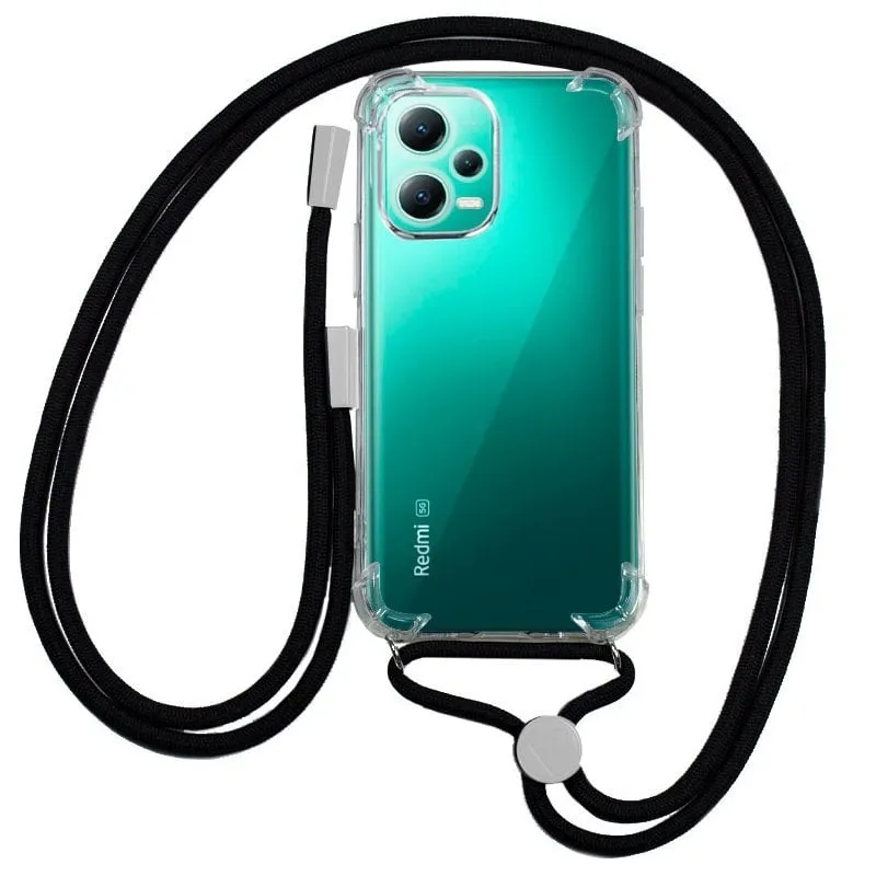 Fantastica custodia con cordino nero per Xiaomi Redmi Note 12 5G/Poco X5 5G - immagine 1