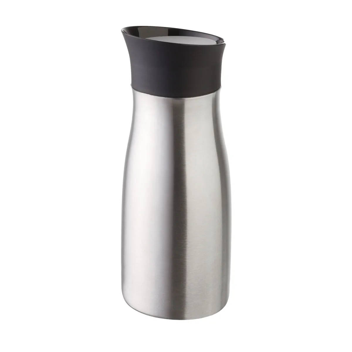helios tazza to-go Click'N'Drink ; 400 ml, 7.5x19.5 cm (ØxH); grigio/acciaio inox - immagine 1