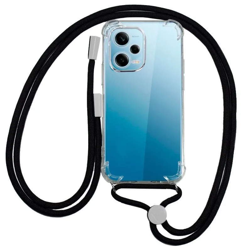 Fantastica custodia con cordino nero per Xiaomi Redmi Note 12 Pro 5G - immagine 1