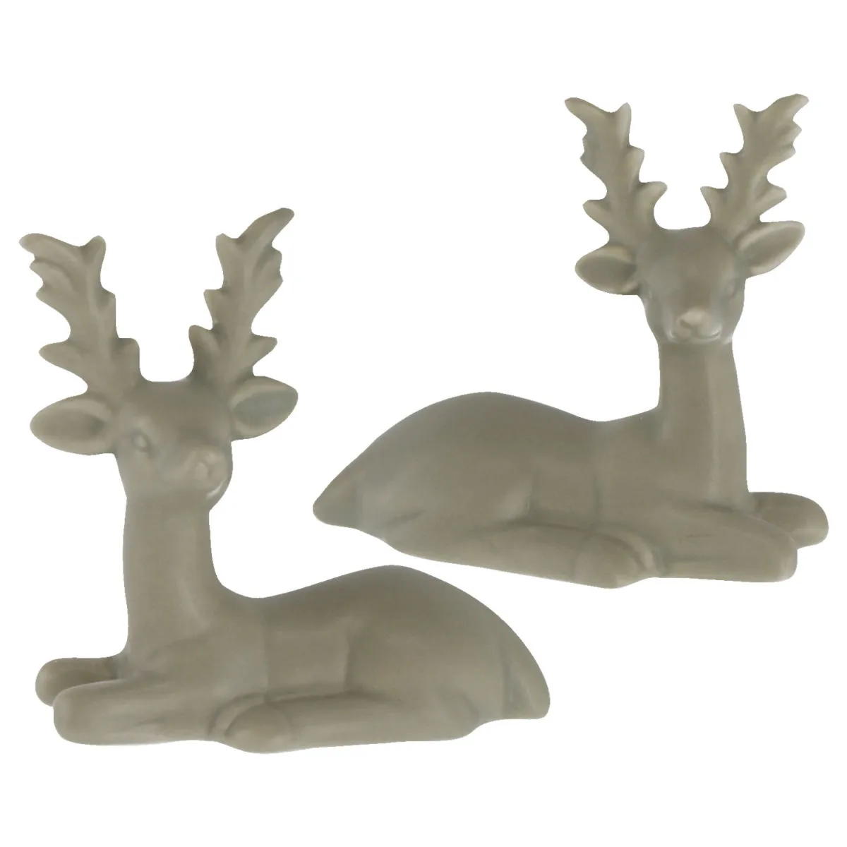 Set cervi Medine 2 pz.; 6.8x6.3x3.5 cm (LxPxH); verde chiaro - immagine 1