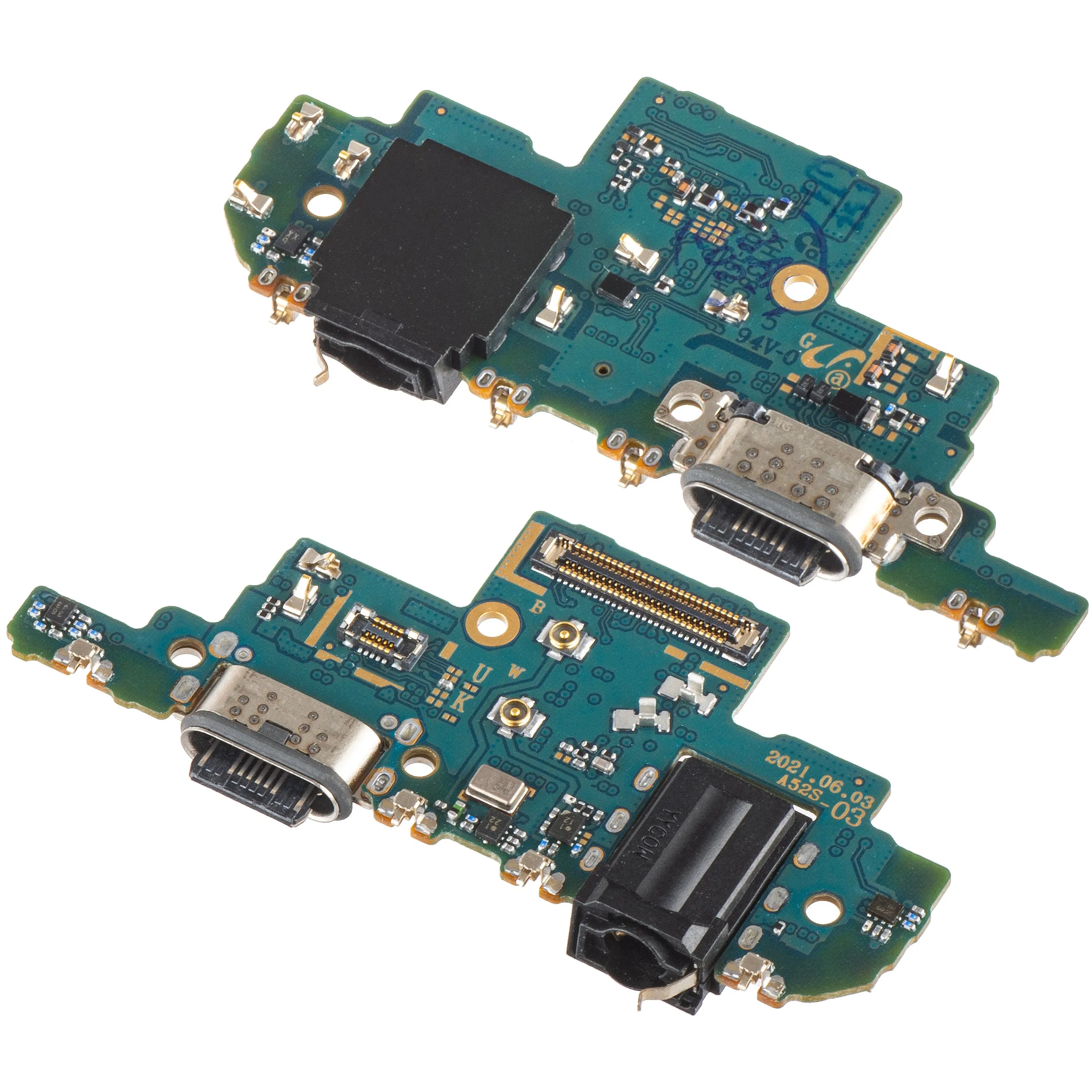 Scheda con Connettore di Ricarica - Audio - Microfono Samsung Galaxy A52s 5G A528, Versione K2 - immagine 1