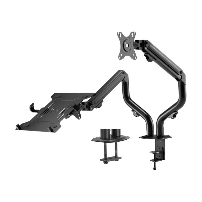 AISENS DTL32TSR-195 supporto da tavolo per Tv a schermo piatto 81,3 cm (32") Nero Scrivania - immagine 1