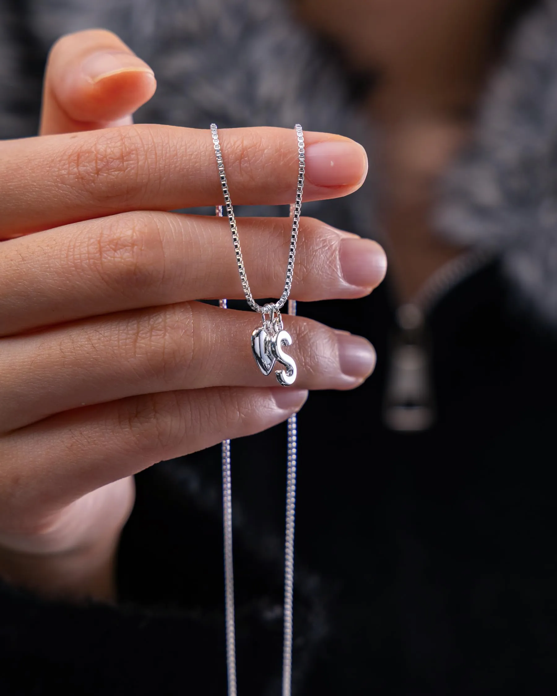 Asdecy Collana Cuore Iniziale S Personalizzata Von Con Nome Argento 925 Donna Anallergici Senza Nichel Natale Gioielli Regalo San Valentino Donne - immagine 7