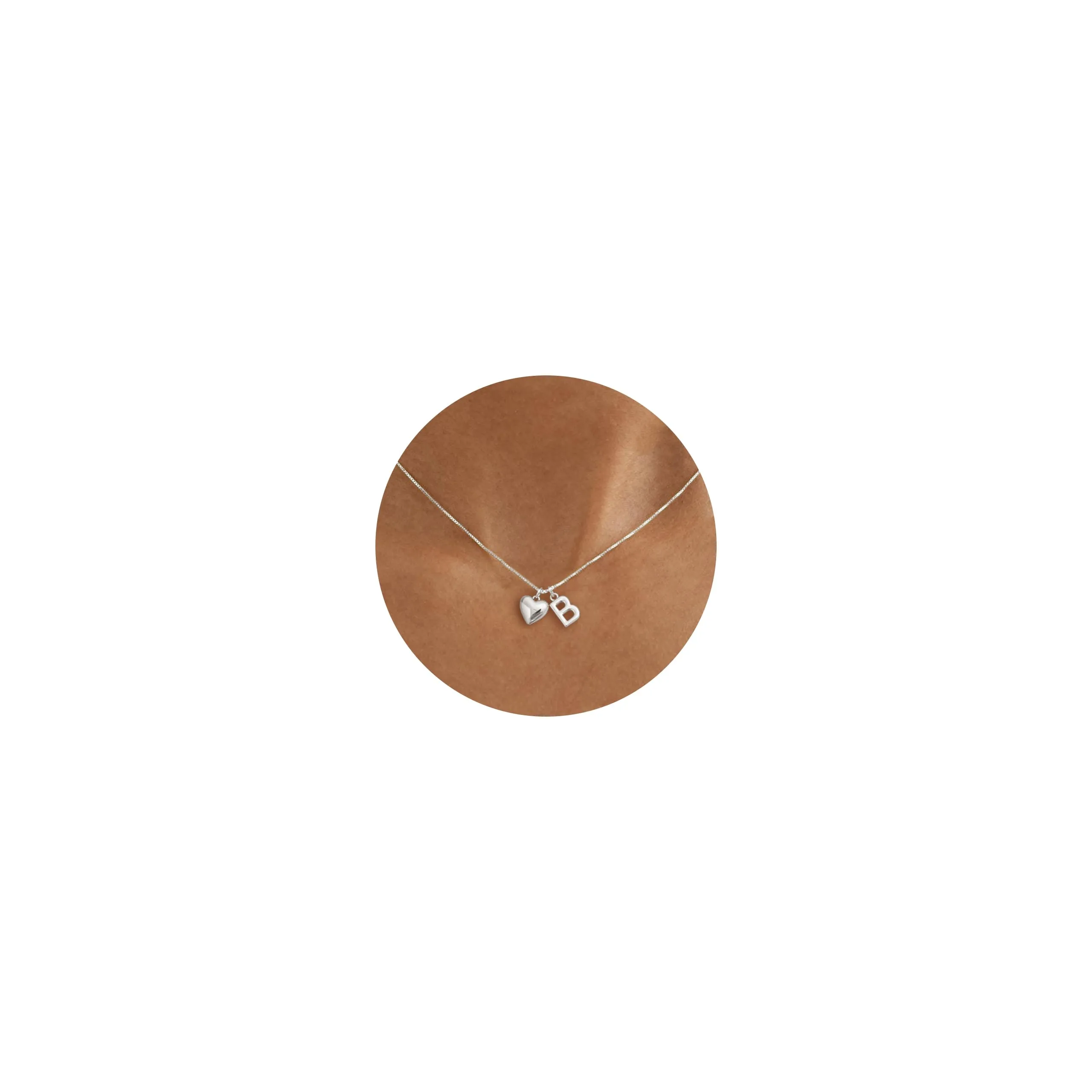 Asdecy Collana Cuore Iniziale B Personalizzata Von Con Nome Argento 925 Donna Anallergici Senza Nichel Natale Gioielli Regalo San Valentino Donne - immagine 1