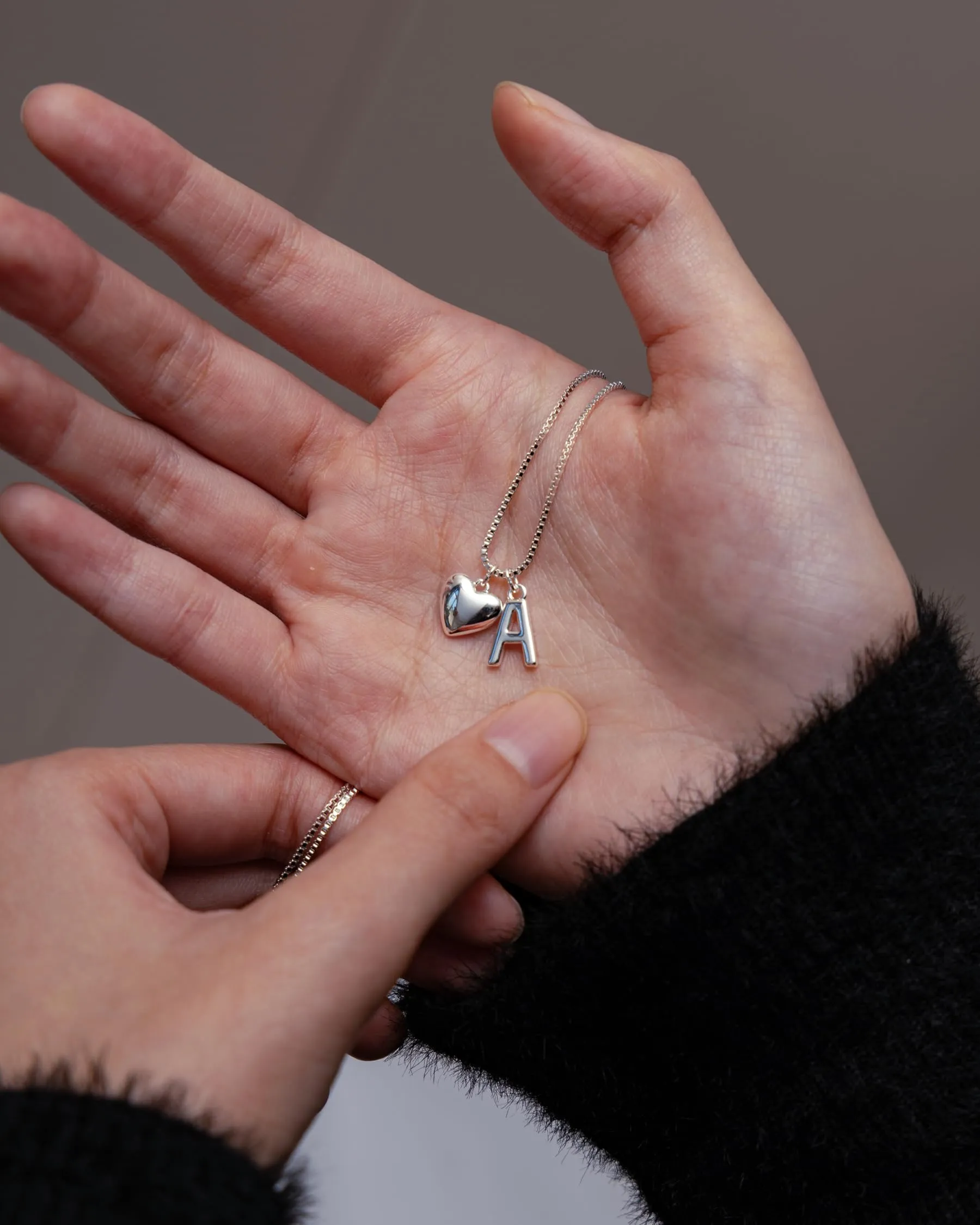 Asdecy Collana Cuore Iniziale B Personalizzata Von Con Nome Argento 925 Donna Anallergici Senza Nichel Natale Gioielli Regalo San Valentino Donne - immagine 7