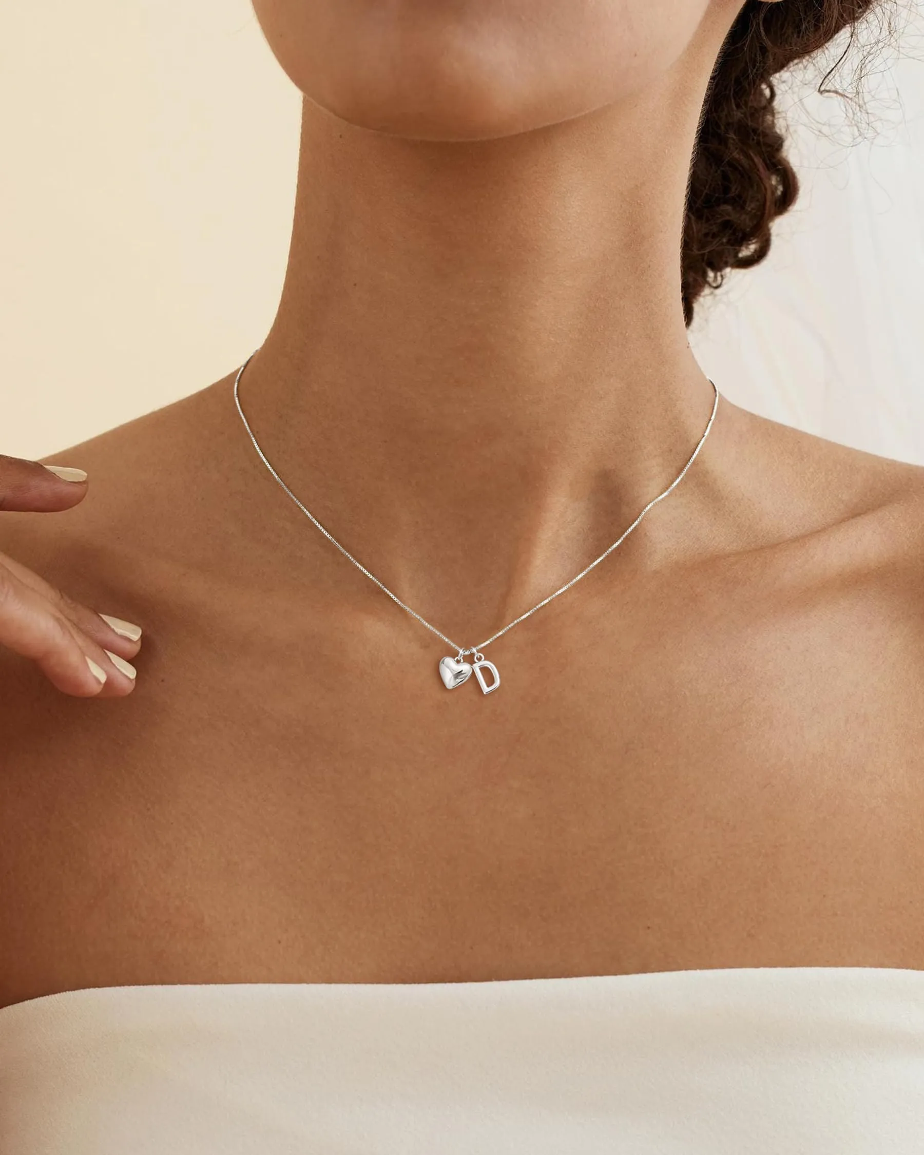 Asdecy Collana Cuore Iniziale D Personalizzata Von Con Nome Argento 925 Donna Anallergici Senza Nichel Natale Gioielli Regalo San Valentino Donne - immagine 5