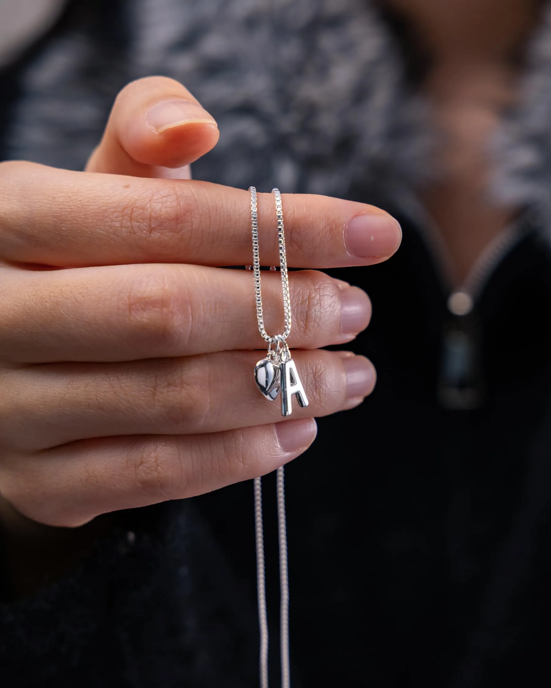 Asdecy Collana Cuore Iniziale R Personalizzata Von Con Nome Argento 925 Donna Anallergici Senza Nichel Natale Gioielli Regalo San Valentino Donne - immagine 3