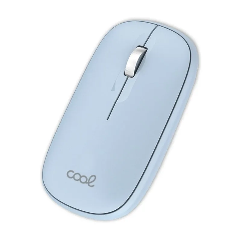 Fantastico mouse wireless sottile 2 in 1 (Bluetooth + adattatore USB) Azzurro - immagine 1
