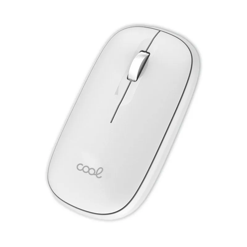 Fantastico mouse wireless sottile 2 in 1 (Bluetooth + adattatore USB) Bianco - immagine 1