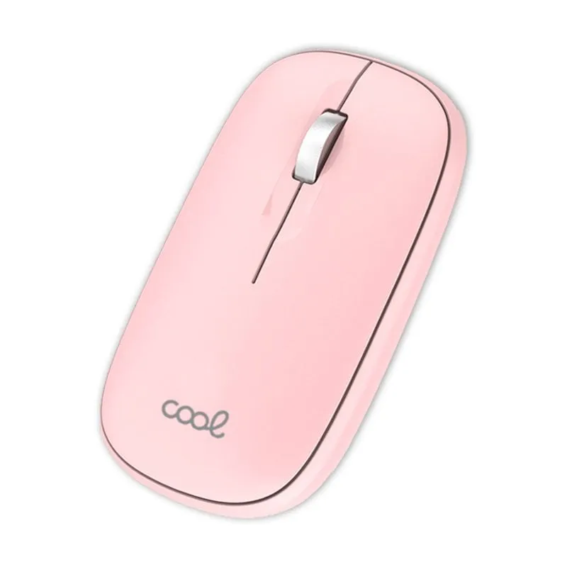 Fantastico mouse wireless sottile 2 in 1 (Bluetooth + adattatore USB) Rosa - immagine 1