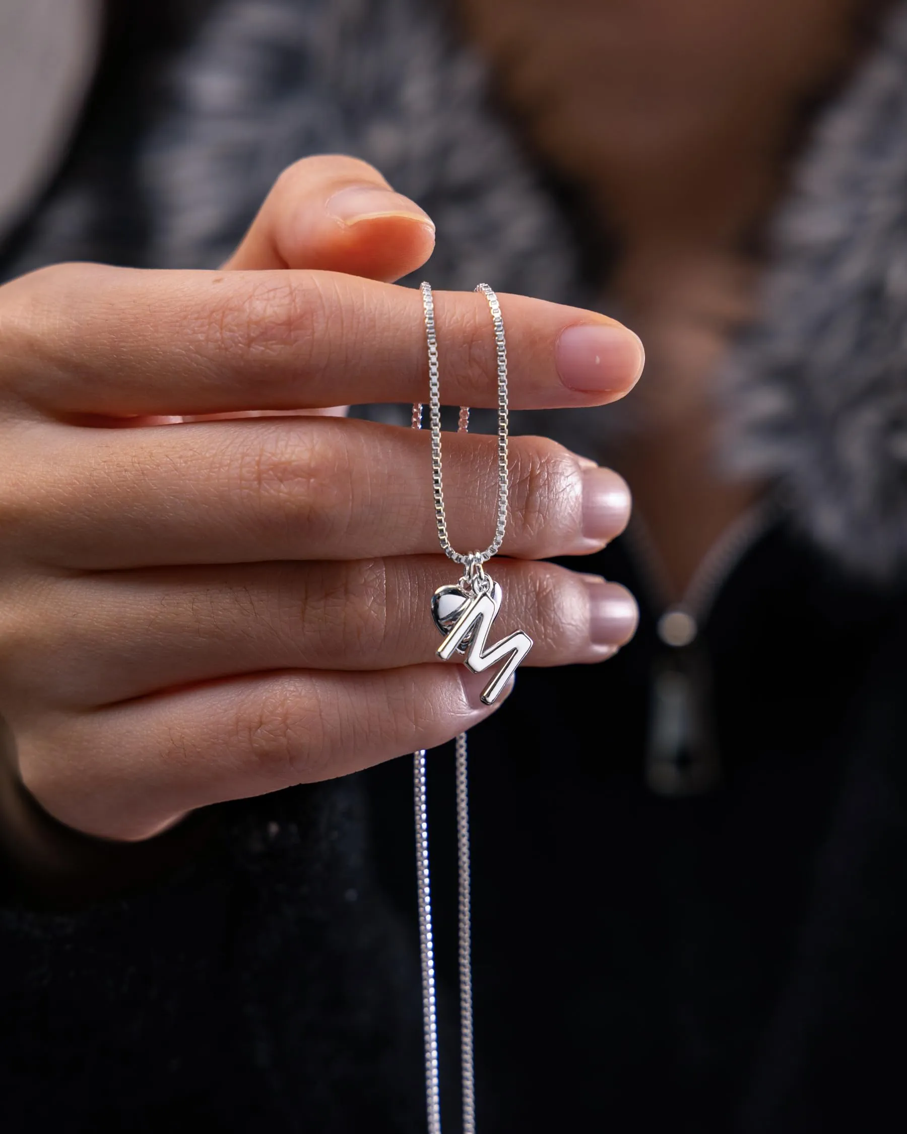 Asdecy Collana Cuore Iniziale I Personalizzata Von Con Nome Argento 925 Donna Anallergici Senza Nichel Natale Gioielli Regalo San Valentino Donne - immagine 3